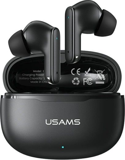 Auriculares inalámbricos TWS USAMS E05 Bluetooth 6.0 negros