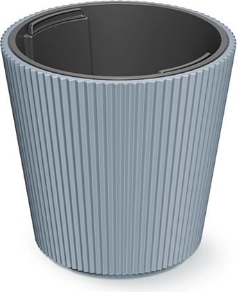 Macetero Milly con inserto 29,9 cm – gris claro