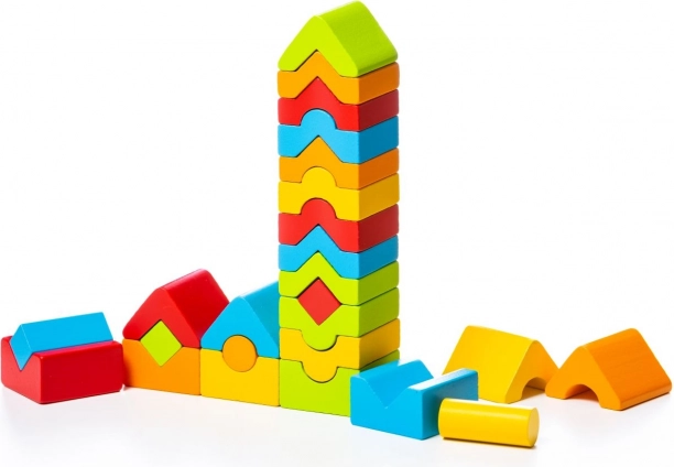 CUBIKA Rompecabezas de madera 5 torres 25 piezas