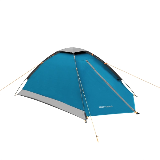 NILS Camp Nightfall tienda de campaña de trekking para 2 personas azul-gris
