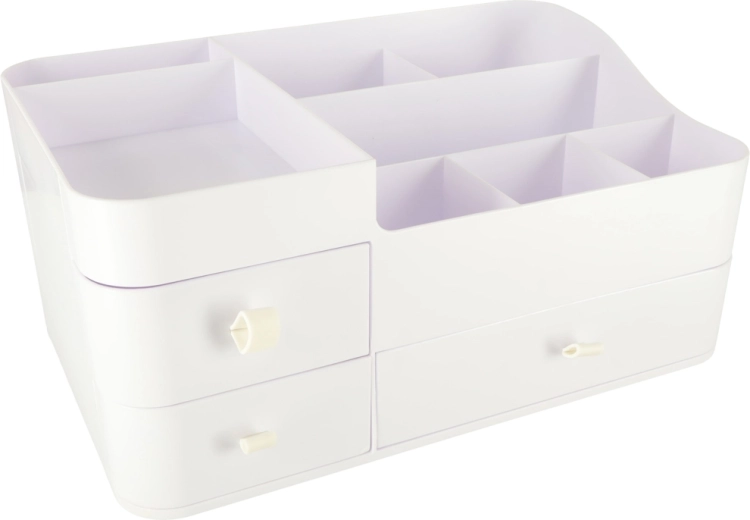 Organizador cosmético blanco con cajones XXL
