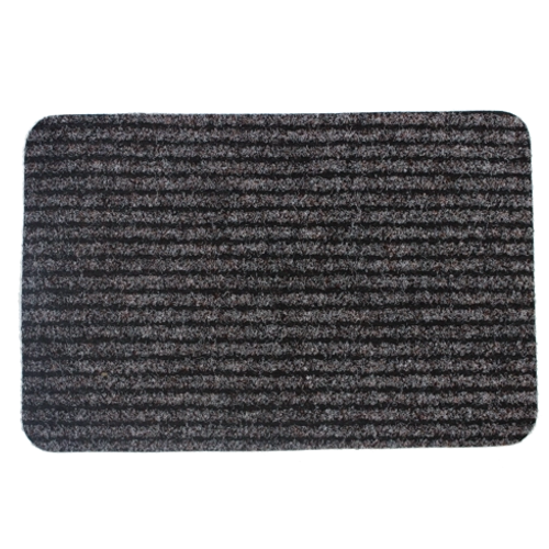 Alfombrilla a rayas 40 × 60 cm, gris