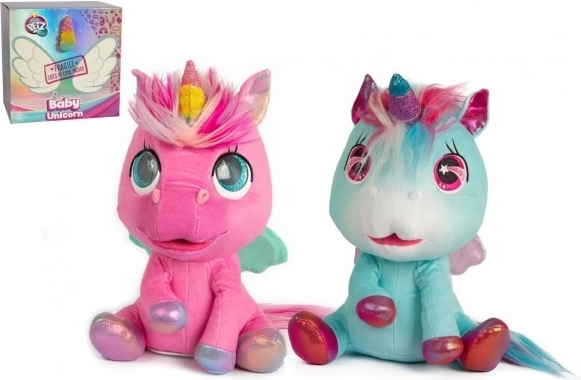 Mi bebé unicornio interactivo: peluche mágico con crecimiento de cuerno y accesorios