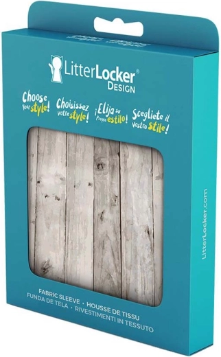 Funda textil para cubo LitterLocker Design Wood