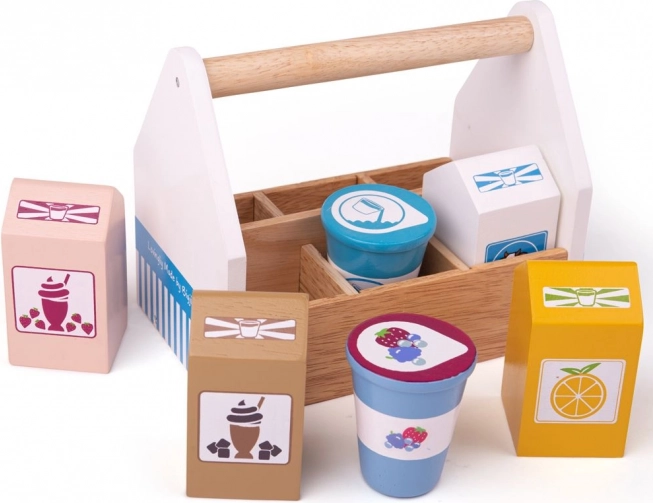 Bigjigs Toys productos de cóctel en caja portátil
