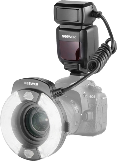 Flash macro circular Neewer RF1-C para Canon E‑TTL