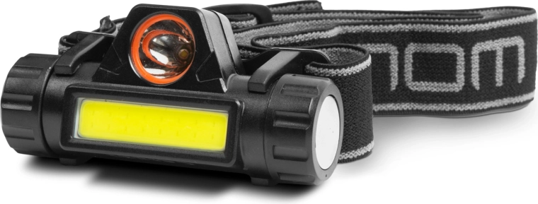 Linterna frontal recargable COB y LED SMD