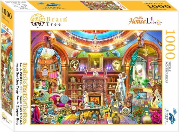 Puzzle Brain Tree Biblioteca doméstica 1000 piezas