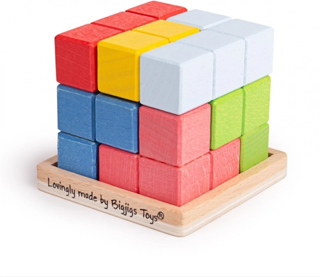 Bigjigs Toys cubo de madera para armar