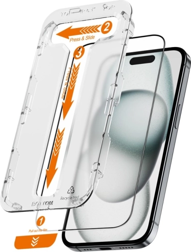 EasyShield paquete de 2 cristales templados para iPhone 16 / iPhone 15