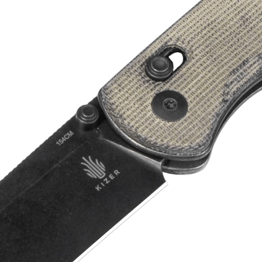 Hoja de alto rendimiento de acero 154CM con Black Stonewash