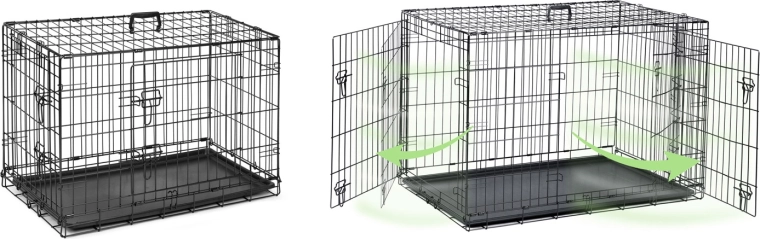 Puertas dobles para un acceso máximo