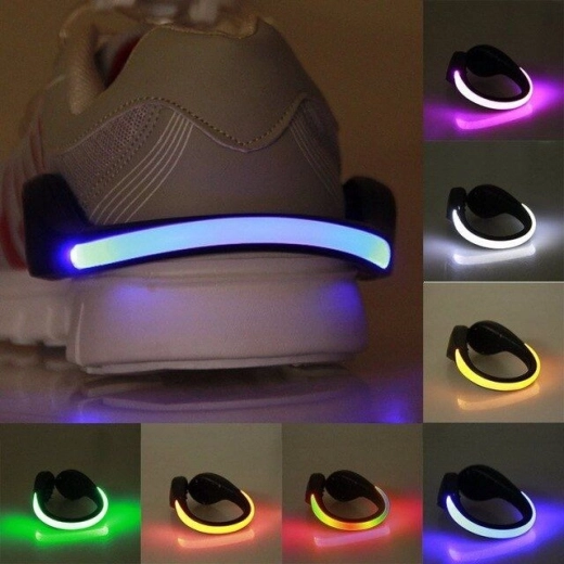 Tiras LED para zapatos - amarillas