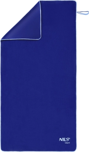 Toalla de rizo de microfibra NILS AQUA NAR14, azul oscuro 160 × 80 cm