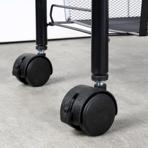 Carrito móvil con frenos