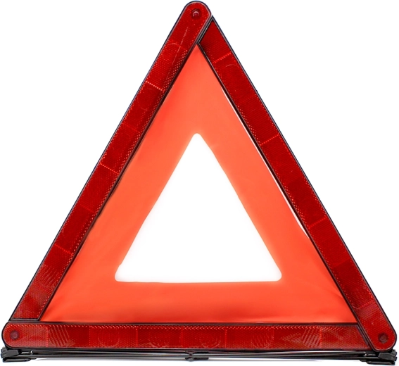 Advertencia reflectante para otros conductores