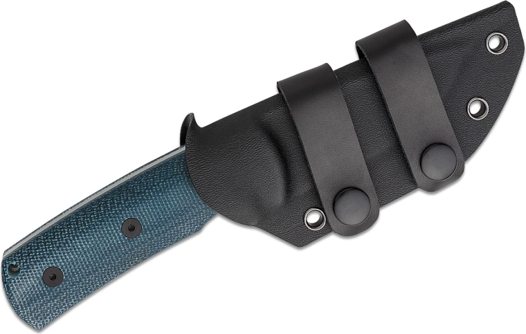 Micarta azul ergonómica con agarre seguro