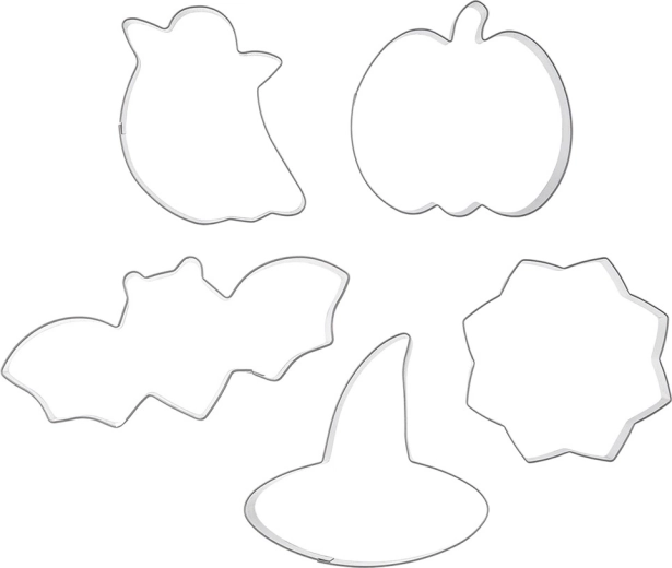 Cortadores de galletas de Halloween – set de 6 piezas de acero inoxidable