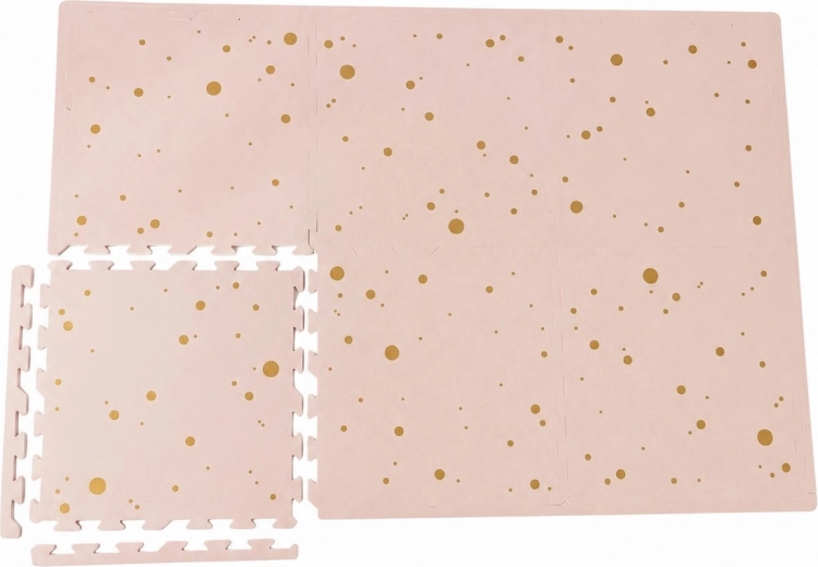 NIDO NIDO alfombrilla de juego de espuma Pink and Gold Confetti