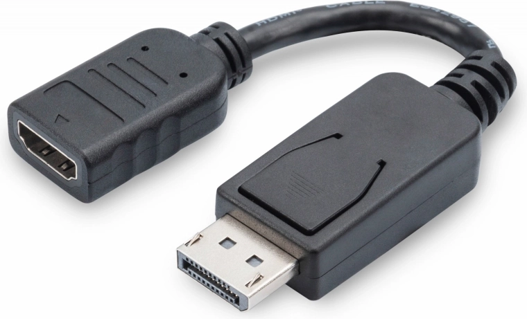 Adaptador DisplayPort a HDMI, 1080p 60 Hz, negro, 0,15 m