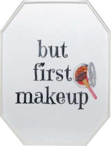 Cuadro enmarcado But First Makeup 28 × 38 cm