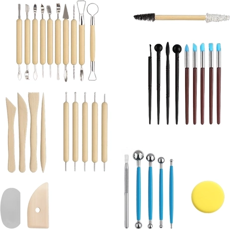 Equipamiento de 40 piezas para modelado, detalles y acabado