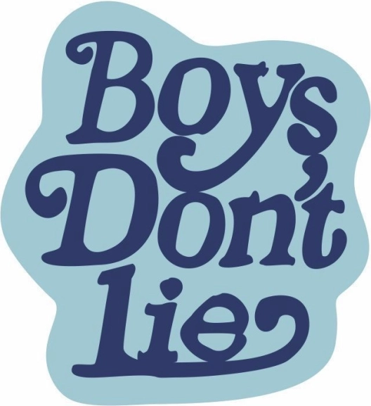 Alfombra decorativa suave Boy's don't lie 80 × 80 cm azul