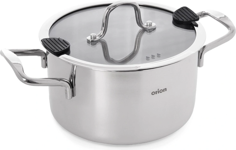 Olla de acero inoxidable VENICE con tapa 22 cm, 4,3 l
