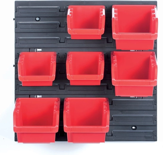 Panel colgante con 7 cajas para herramientas ORDERLINE 400 × 110 × 400 mm