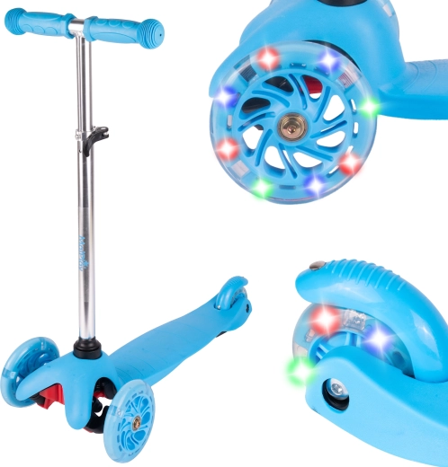 Patinete triciclo para niños azul
