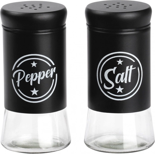 Vidrio resistente y metal negro mate