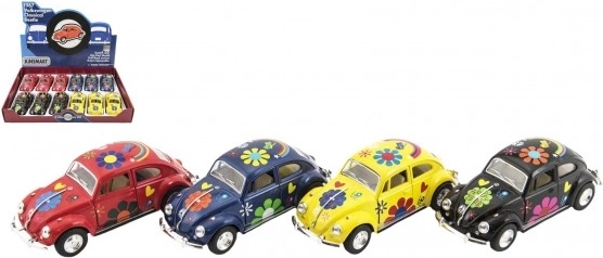 Modelo de coche metálico KINSMART VOLKSWAGEN beetle 13 cm, tracción por retroceso, 4 colores