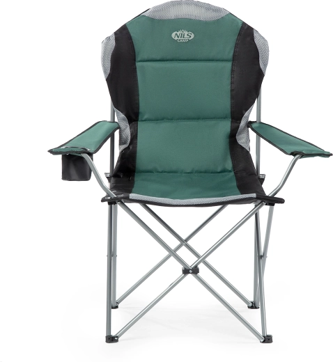 Silla de camping plegable NILS Camp, verde