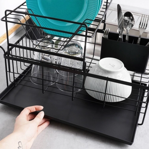 Bandeja y cesto para cubiertos extraíbles