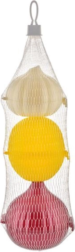 Set de mini recipientes de plástico para ajo, cebolla y limón (3 unidades)