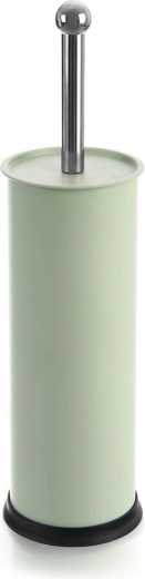 Escobilla de WC con soporte GREENISH, metálica, verde, 10 × 38,5 cm