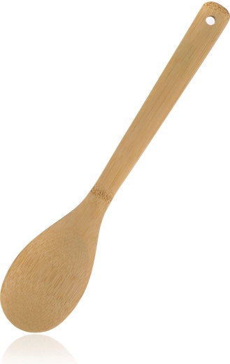 Cuchara de cocina de bambú 30 cm Brillante