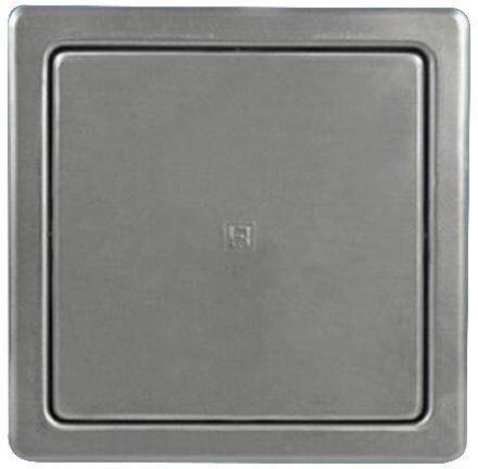 Puerta de bañera de acero inoxidable 150 × 150 mm