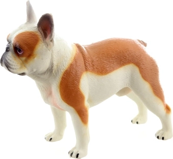 Figura de plástico de bulldog francés