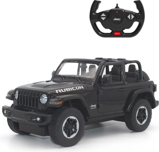 Rastar Jeep Wrangler JL coche RC por control remoto 1:14 negro