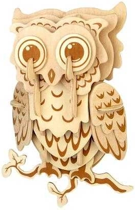 Woodcraft rompecabezas 3D de madera búho