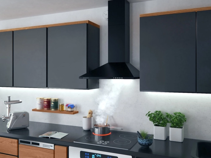 Extracción potente e iluminación LED de bajo consumo