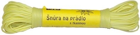 Cuerda para tender de 30 m con revestimiento de plástico – mezcla de colores
