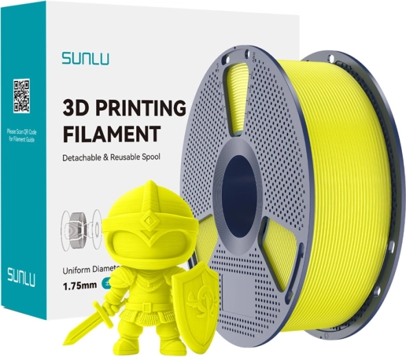 Filamento amarillo Sunlu PLA+