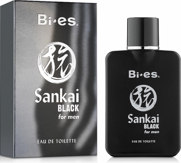 Agua de tocador para hombre BI-ES Sankai Black 100 ml