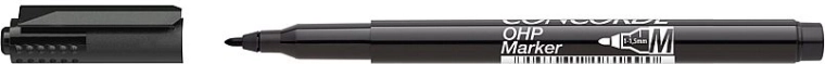 Rotulador permanente OHP M, negro