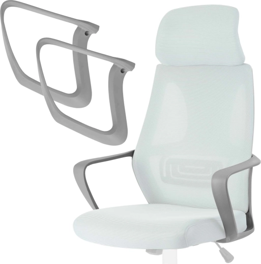Reposabrazos grises para silla Praga