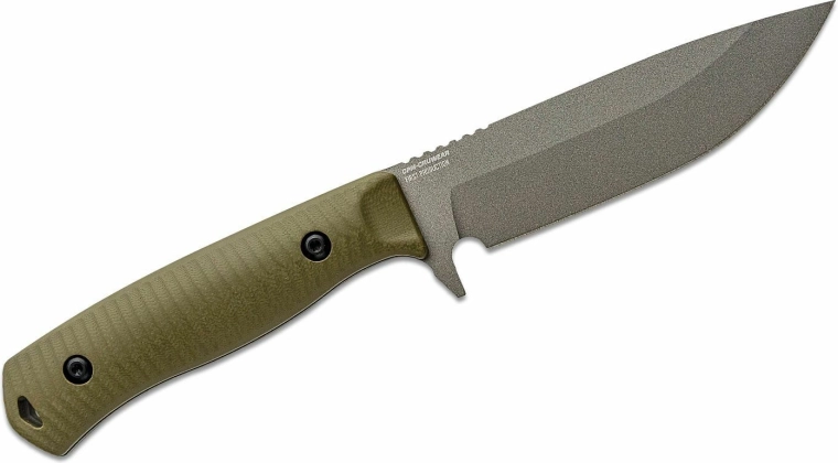 Acero premium CPM CruWear con acabado Tungsten Cerakote
