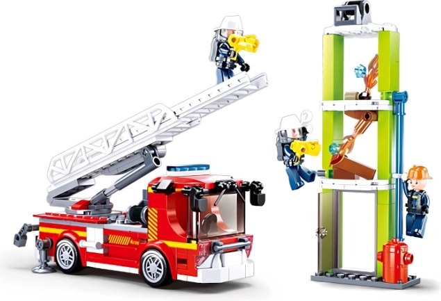 Sluban Bomberos Vehículo con escalera telescópica