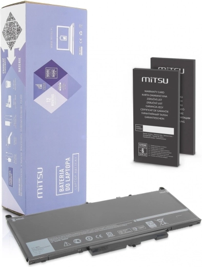 Batería para Dell Latitude E7270 y E7470 55 Wh (7 200 mAh) 7,4–7,6 V MITSU